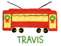 New Orleans Christmas Street Car Printed Shirt