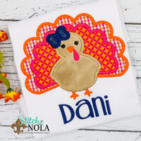 Personalized Turkey Applique Shirt