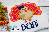Personalized Turkey Applique Shirt