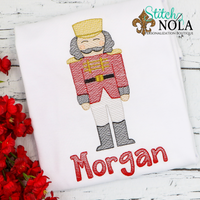 Personalized Christmas Soldier Sketch Shirt