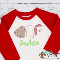 Personalized Milk and Cookies Sketch Shirt