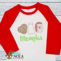 Personalized Milk and Cookies Sketch Shirt