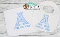 Personalized Baby Alpha Applique Shirt