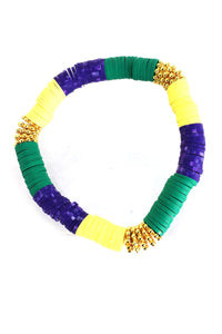 Mardi Gras Stretch Bracelet