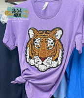 Sequin Tiger Face Tee
