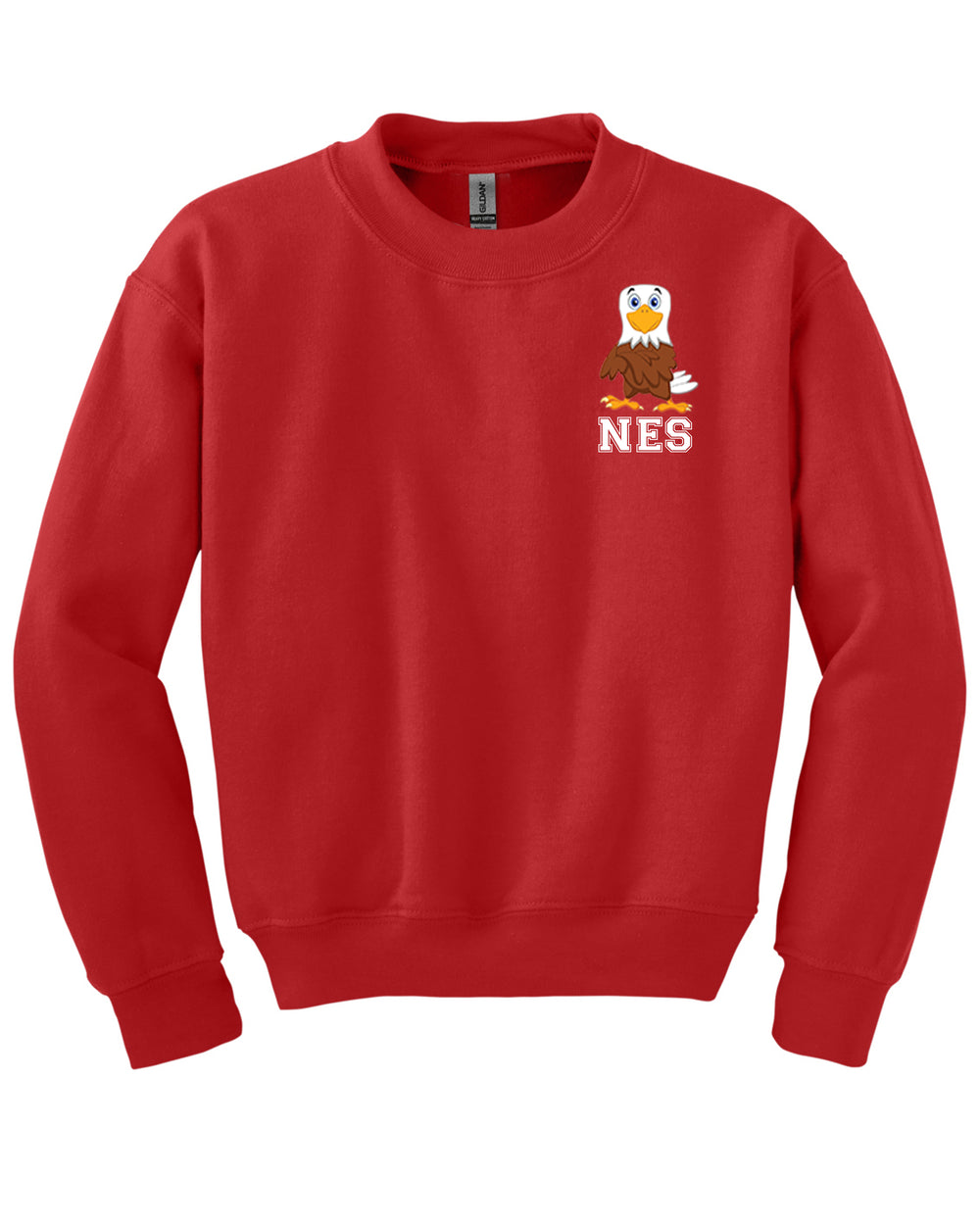 NES Gildan Heavy Blend Crewneck Sweatshirt Left Chest