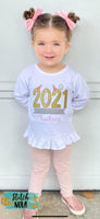Personalized Happy New Year Applique Shirt
