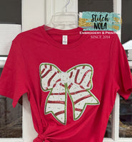 Sequin Snack Bow Tee
