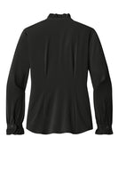 Brooks Brothers® Women’s Long Sleeve Ruffle Collar Embroidered Blouse
