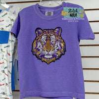 Comfort Colors Sequin Tiger Head Tee