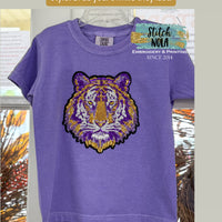 Comfort Colors Sequin Tiger Head Tee