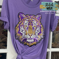 Sequin Tiger Head Tee