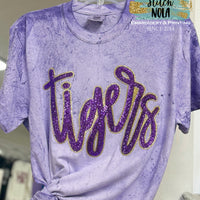 Sequin Script Tigers Tee