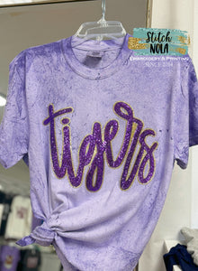 Sequin Script Tigers Tee