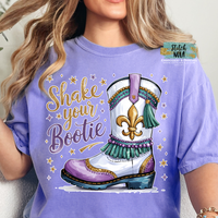 Mardi Gras Shake Your Bootie Graphic Tee