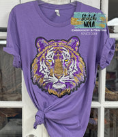 Sequin Tiger Head Tee
