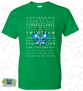 Cypress Lakes Swim Team 2024 Shirt