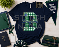 Custom Varsity Letter Spirit Shirt | Any School, Any Team, Any Colors | Personalized Game Day Tee | Teacher Spirit Shirt
