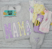 Mama Appliqued Top with Your Baby Clothing
