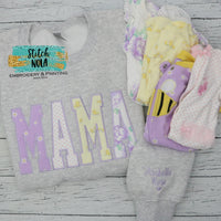 Mama Appliqued Top with Your Baby Clothing