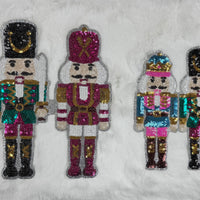 Christmas Solider Trio Sequin Patch