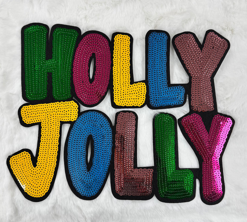 Holly Jolly Sequin Patch