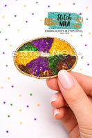 Mini Mardi Gras Sequin Patch
