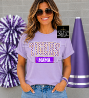 Custom Varsity Mascot Shirt | Personalized School Spirit Tee | Team Mom Shirt | Gingham Mascot Shirt | Custom Team Apparel | Graphic Tee
