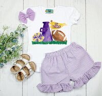 Go Tigers Cheerleader Printed Shirt
