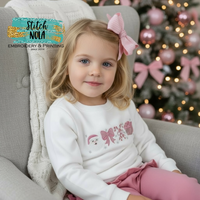 Santa Coquette Embroidered Sweatshirt