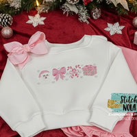Santa Coquette Embroidered Sweatshirt