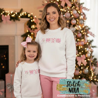 Santa Coquette Embroidered Sweatshirt
