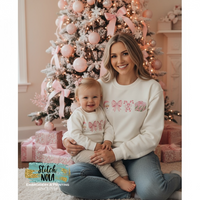 Santa Coquette Embroidered Sweatshirt
