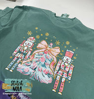 Toy Solider and Christmas Tree Trio Printer Tee
