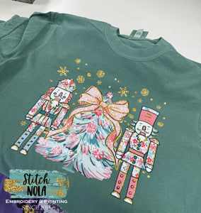 Toy Solider and Christmas Tree Trio Printer Tee