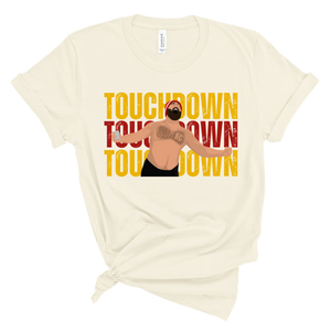 Touchdown Shirtless Man Printed Tee
