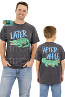 Later Gator After While Crocodile Shirt | Family Matching Alligator Tee | Mommy and Me | Daddy and Me Graphic Tee
