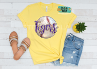 Any Team Baseball Faux Glitter Graphic Tee
