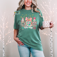 Toy Solider and Christmas Tree Trio Printer Tee