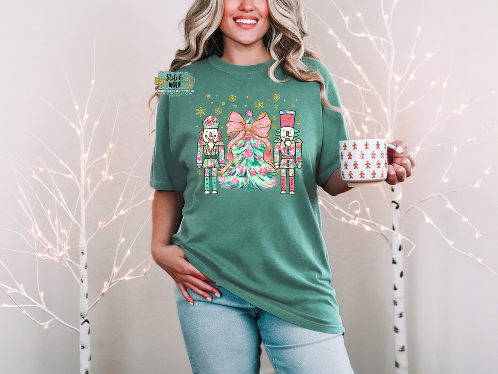 Toy Solider and Christmas Tree Trio Printer Tee