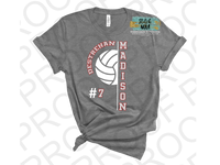 Destrehan Booster Club Volleyball Printed Tee
