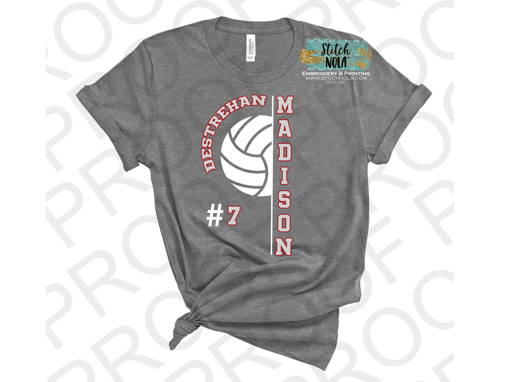 Destrehan Booster Club Volleyball Printed Tee