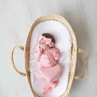 Knotted Baby Gowns with Hat