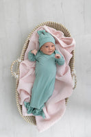 Knotted Baby Gowns with Hat
