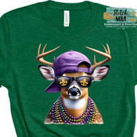 Mardi Gras Deer Graphic Tee