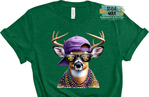 Mardi Gras Deer Graphic Tee