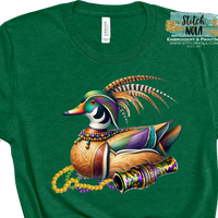 Mardi Gras Duck Decoy Graphic Tee