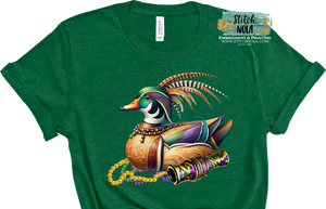 Mardi Gras Duck Decoy Graphic Tee