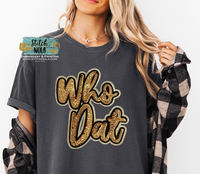 Sequin Who Dat Tee
