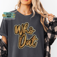 Sequin Who Dat Tee